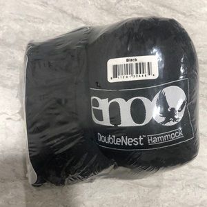 ENO Black Doublenest Hammock - Sealed w/ Straps